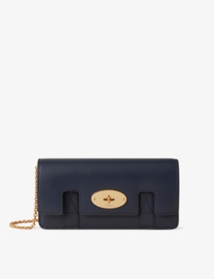 MULBERRY: East West Bayswater leather clutch bag