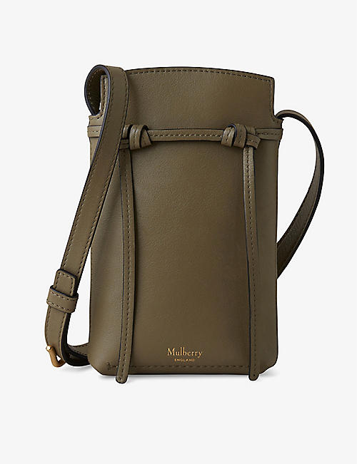 MULBERRY: Clovelly leather phone pouch