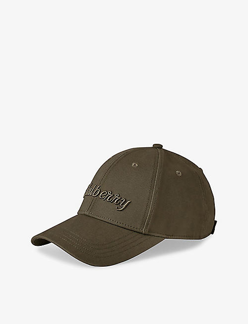 MULBERRY: Logo-embroidered cotton-twill baseball cap