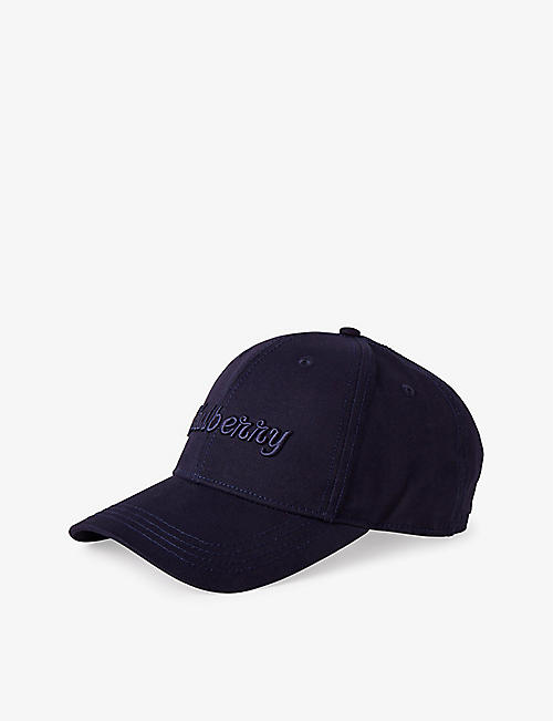MULBERRY: Logo-embroidered cotton-twill baseball cap