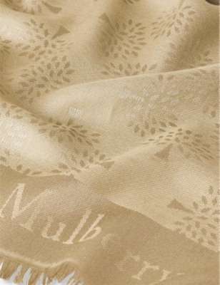 Mulberry Tree silk and organic cotton-blend scarf