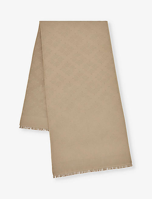 MULBERRY: Mulberry Tree silk and organic cotton-blend scarf
