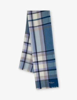 MULBERRY: Mega check lambswool scarf