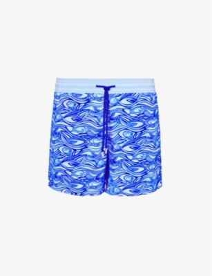 VILEBREQUIN: Moorea turtle-print recycled-polyamide swim shorts