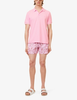 Shop Vilebrequin Palatin Short-sleeved Organic-cotton-piqué Polo Shirt In Guimauve