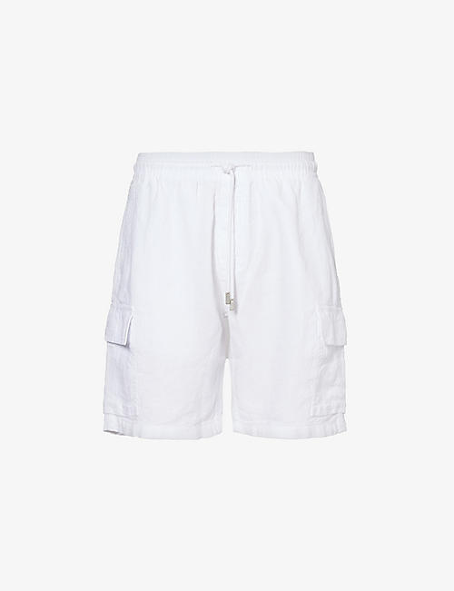 VILEBREQUIN: Baie drawstring-waist linen shorts