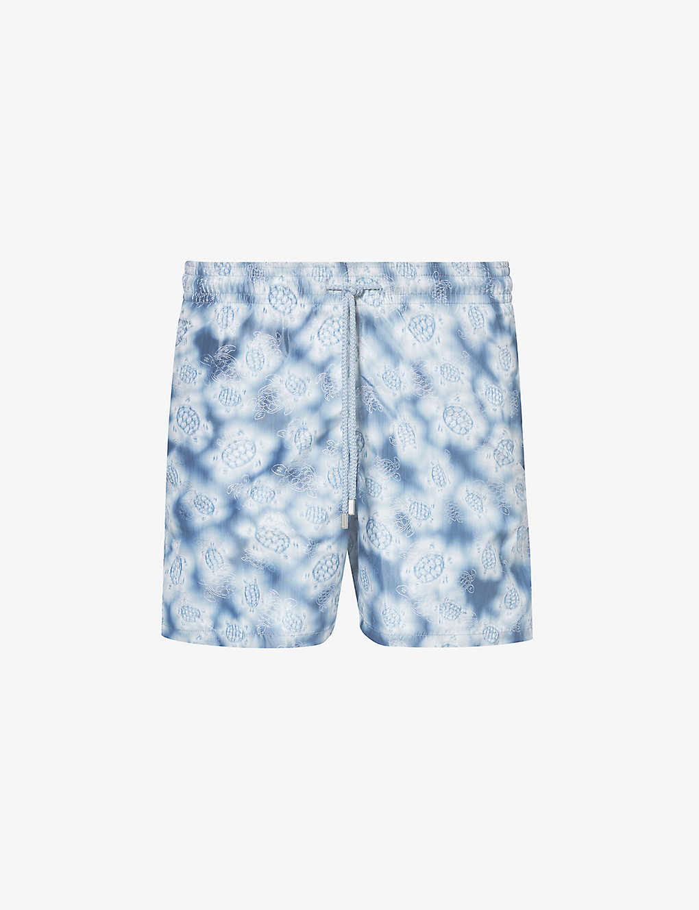 Vilebrequin Mens Bleu Marine Moopea Floral-print Recycled-polyester And Silk Swim Shorts