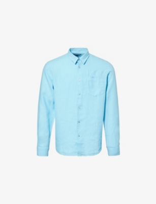 VILEBREQUIN: Caroubis patch-pocket regular-fit linen shirt