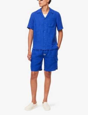 VILEBREQUIN: Baie drawstring-waist straight leg regular-fit linen shorts