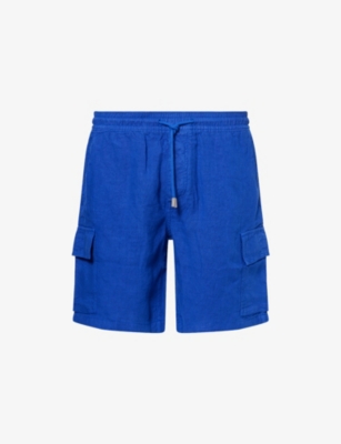VILEBREQUIN: Baie drawstring-waist straight leg regular-fit linen shorts