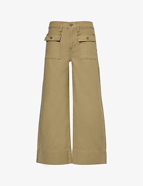 FRAME: The 70's patch-pocket cotton trousers