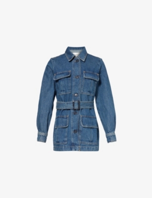 FRAME: Safari belted regular-fit cotton jacket