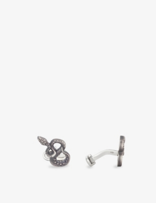 MONTBLANC: The Legend of Zodiac The Snake Sterling-Silver Cufflinks