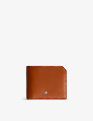 MONTBLANC: Soft 6 credit card mini leather wallet with money clip
