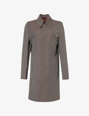 VICTORIA BECKHAM: Single-breasted boxy-fit wool coat