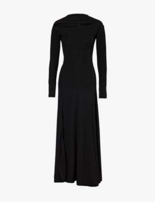 VICTORIA BECKHAM: Cut-out stretch-woven maxi dress