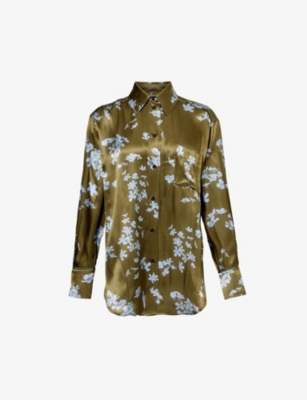 VICTORIA BECKHAM: Floral-print woven shirt