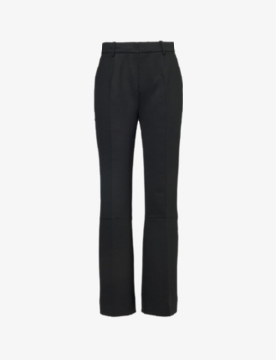 VICTORIA BECKHAM: Cropped flared-leg stretch-woven trousers