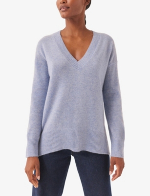 THE WHITE COMPANY: V-neck relaxed-fit cashmere jumper