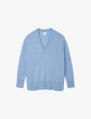 THE WHITE COMPANY: V-neck relaxed-fit cashmere jumper