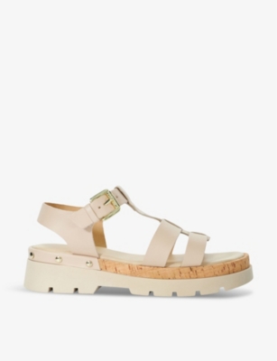 DUNE: Laplin stud-embellished leather sandals