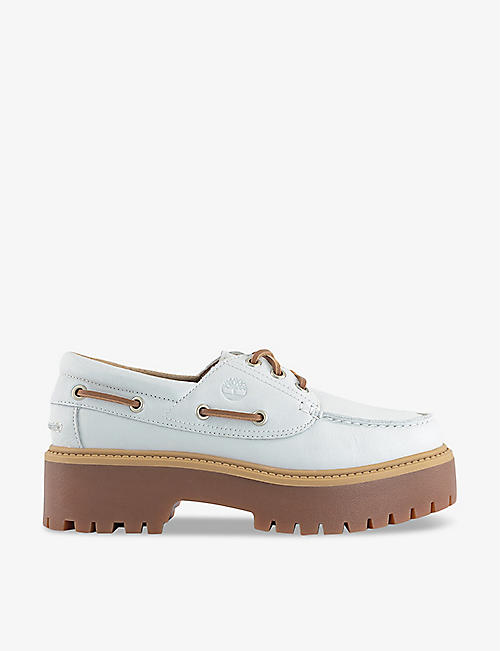 TIMBERLAND: Stone Street chunky-sole leather boat shoes