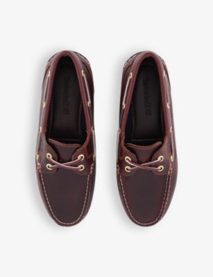 Shop Timberland Women's Burgundy Full Grain Classic Leather Boat Shoes