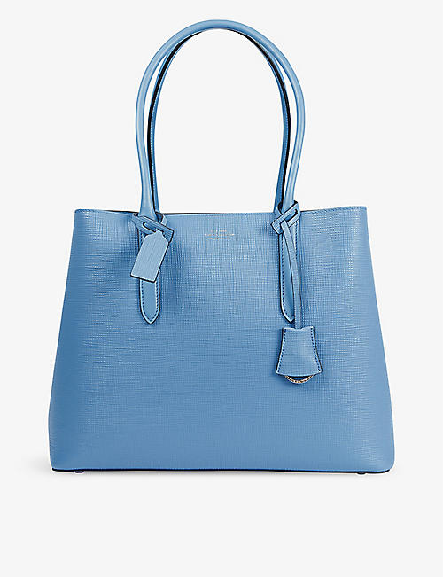 SMYTHSON: Panama Business grained-leather tote bag