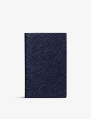 SMYTHSON: Wafer Panama cross-grain leather notebook 10.5cm x 7cm