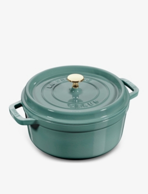 Shop Staub Eucalyptus Cocotte Cast-iron Casserole Dish 26.3cm