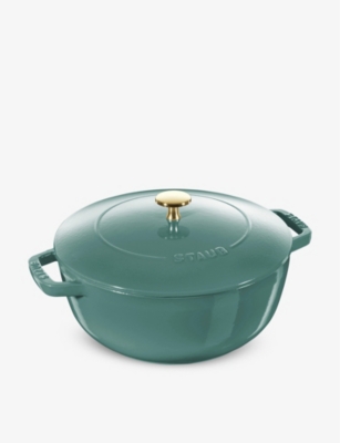 STAUB: Enamel-coated cast-iron French oven with lid 30.8cm
