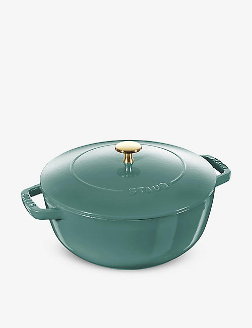 STAUB: Enamel-coated cast-iron French oven with lid 30.8cm