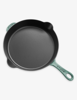 Staub Eucalyptus Enamel-coated Cast-iron Frypan 32cm In Eucalyptus