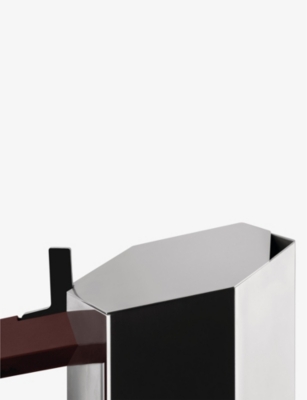 Alessi Silver Menhir Espresso 3-cup Maker Stainless-steel Coffee Maker In Silver