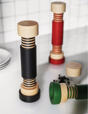 ALESSI: Twergi beach-wood pepper mill 25.5cm x 7cm
