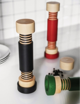 ALESSI: Twergi beach-wood pepper mill 25.5cm x 7cm