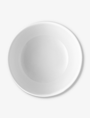 Alessi White Itsumo Porcelain Salad Bowl 20cm In White