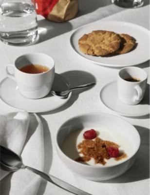 ALESSI: Itsumo porcelain mocha cup and saucer set