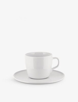 ALESSI: Itsumo porcelain coffee cup and saucer set&nbsp;