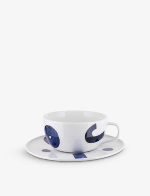 ALESSI: Itsumo Yunoki porcelain teacup and saucer set
