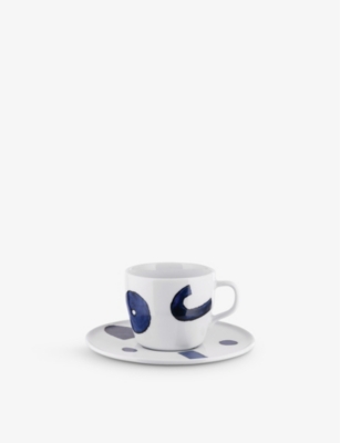 ALESSI: Itsumo Yunoki porcelain coffee cup and saucer set