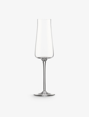 Alessi Clear Eugenia Glass Champagne Flute 25cm In Transparent