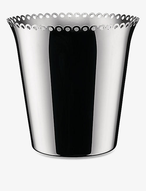 ALESSI: Edges perforated stainless-steel wine cooler 23cm