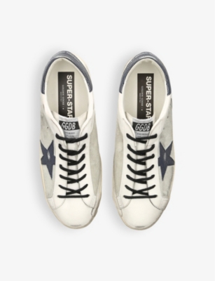 Golden Goose Lace-up Low-cut Casual Shoes In White/navy