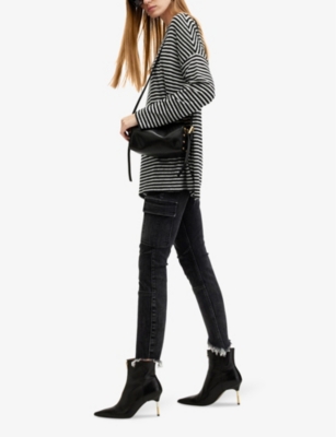 ALLSAINTS: Rita striped cotton-blend T-shirt