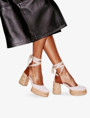 Shop Christian Louboutin Women's Leche Brigissima Suede Heeled Sandals