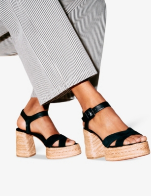 Shop Christian Louboutin Women's Black Calakala Suede Heeled Sandals