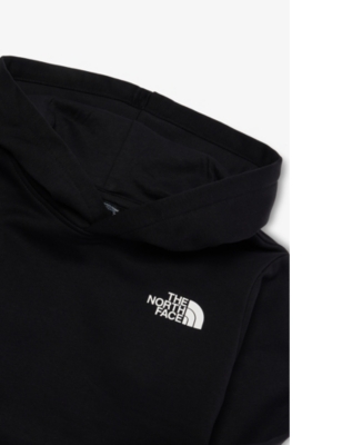 The North Face Boys Black Kids Redbox Branded-print Cotton-blend Jersey Hoody 5-16 Years In Black
