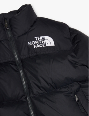 The North Face Retro 1996 Nuptse Brand-embroidery Shell-down Jacket 5-16 Years In Black