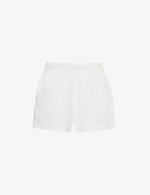 AWAY THAT DAY: Maldives elasticated-waist linen-blend shorts